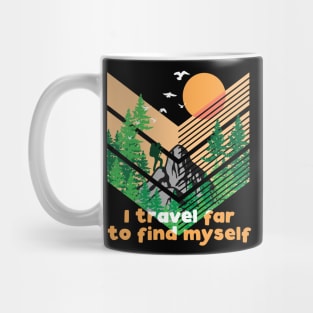 I travel far to find myself Mug